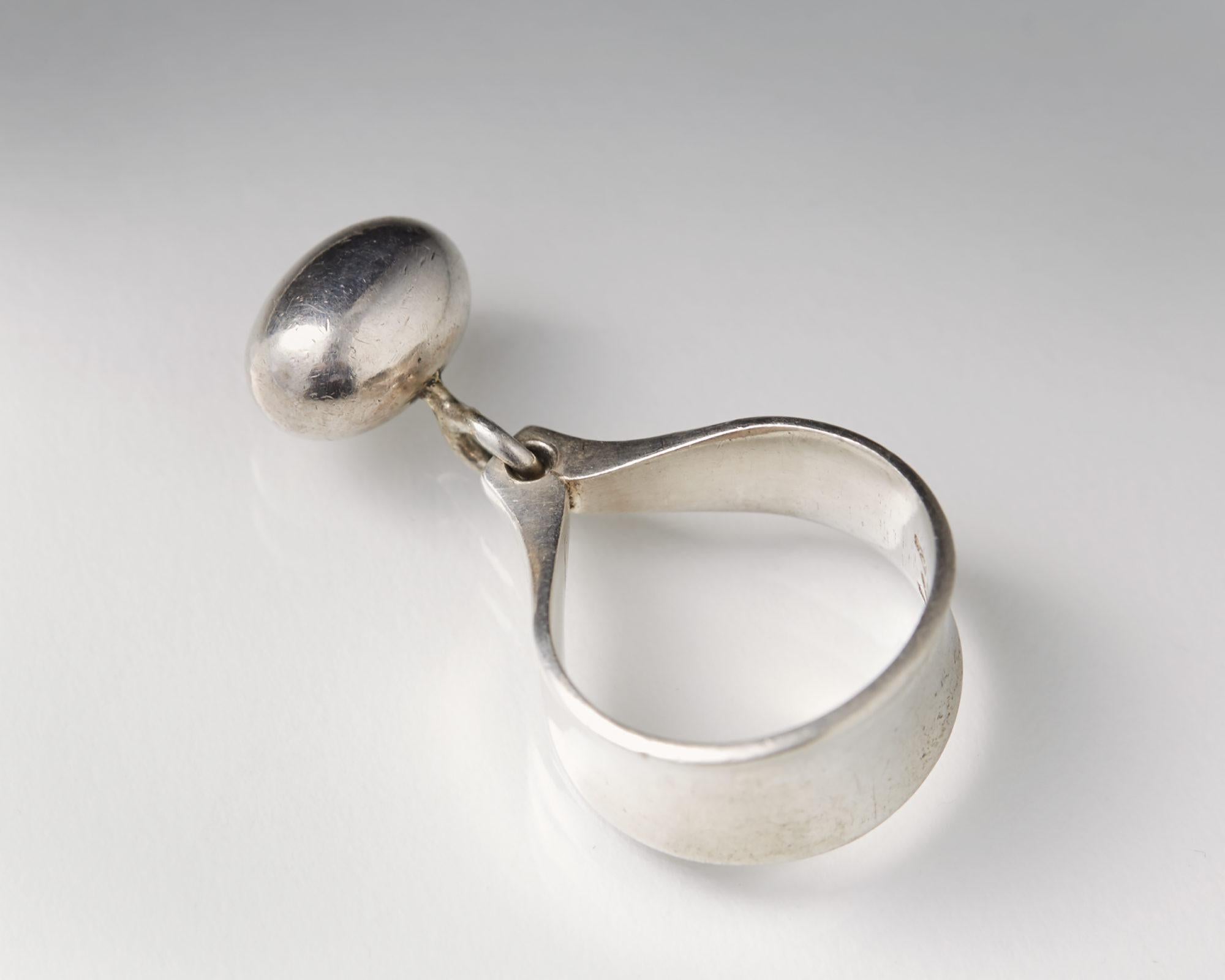 Modern Ring Designed by Vivianna Torun Bülow-Hübe for Georg Jensen, Denmark, 1960s