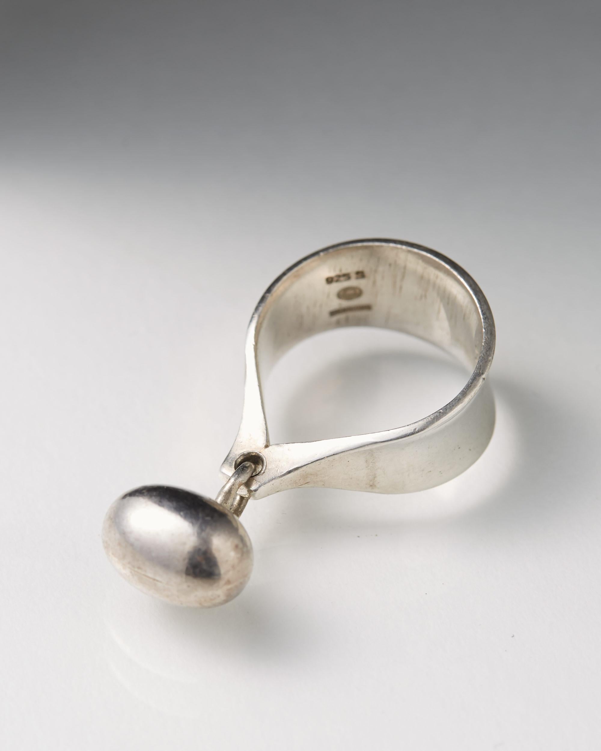 Ring Designed by Vivianna Torun Bülow-Hübe for Georg Jensen, Denmark, 1960s In Good Condition In Stockholm, SE