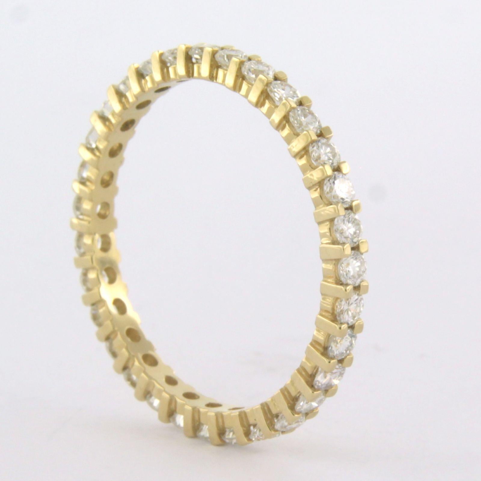 Modern Ring Diamond 18k yellow gold For Sale