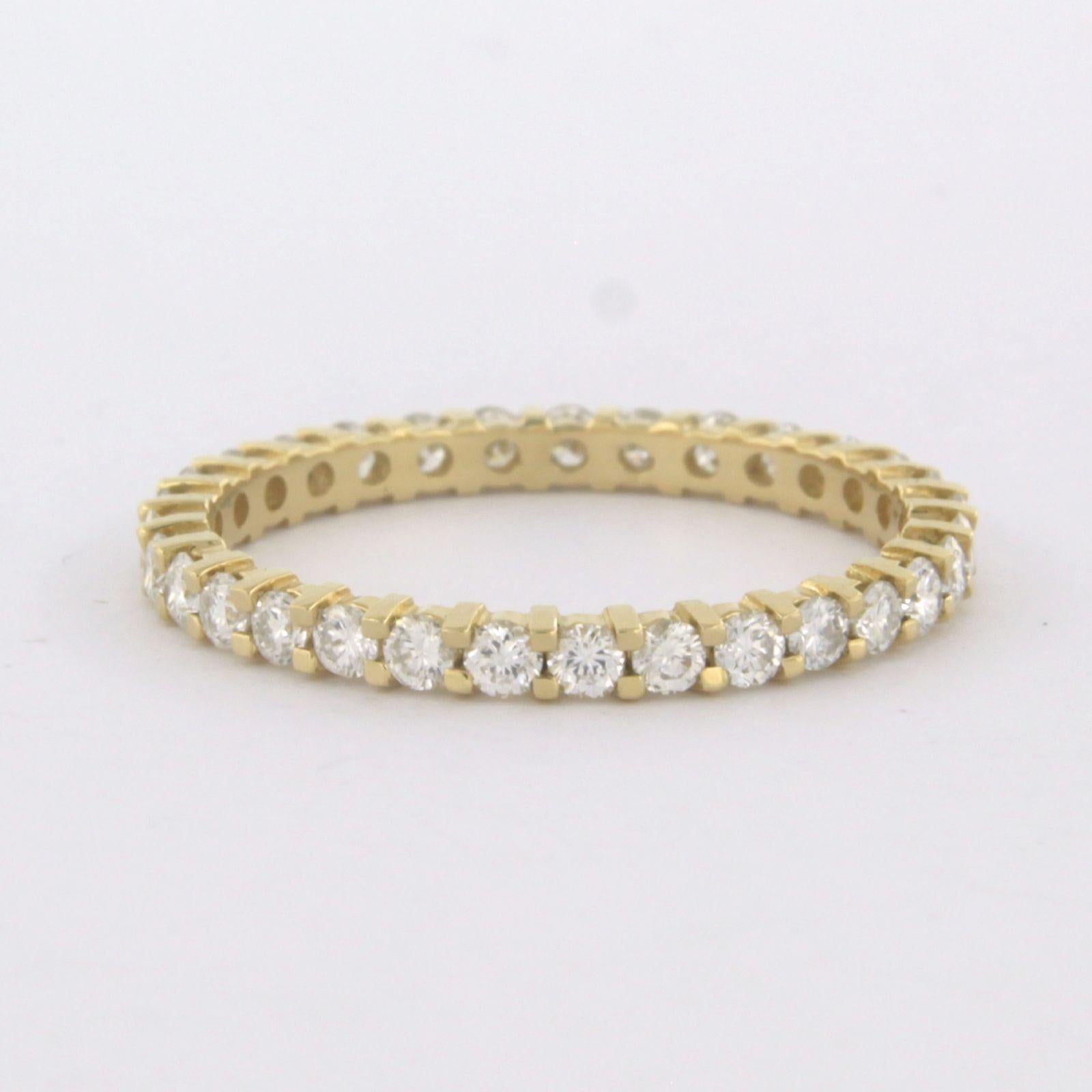 Ring Diamond 18k yellow gold In Good Condition For Sale In The Hague, ZH