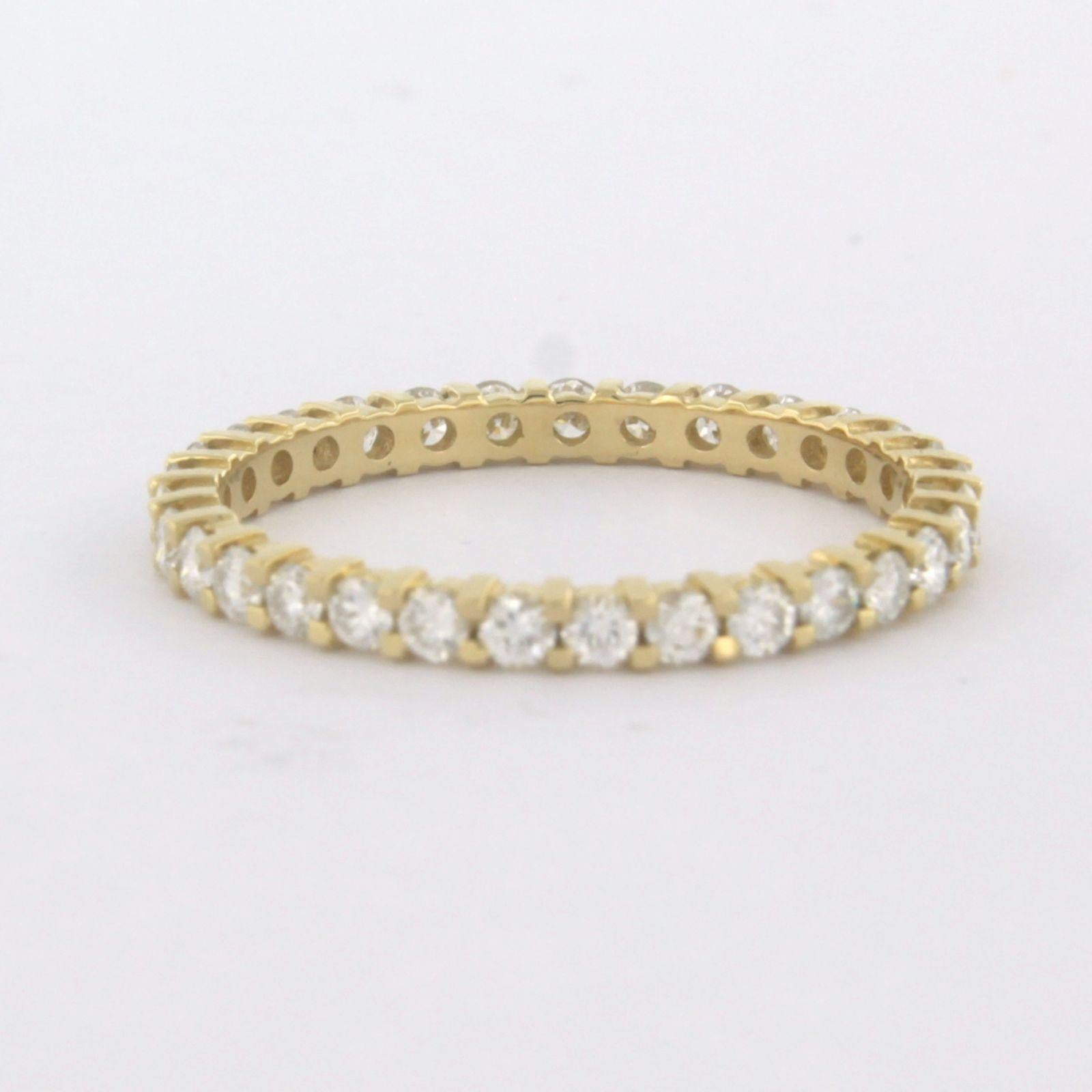 Women's Ring Diamond 18k yellow gold For Sale