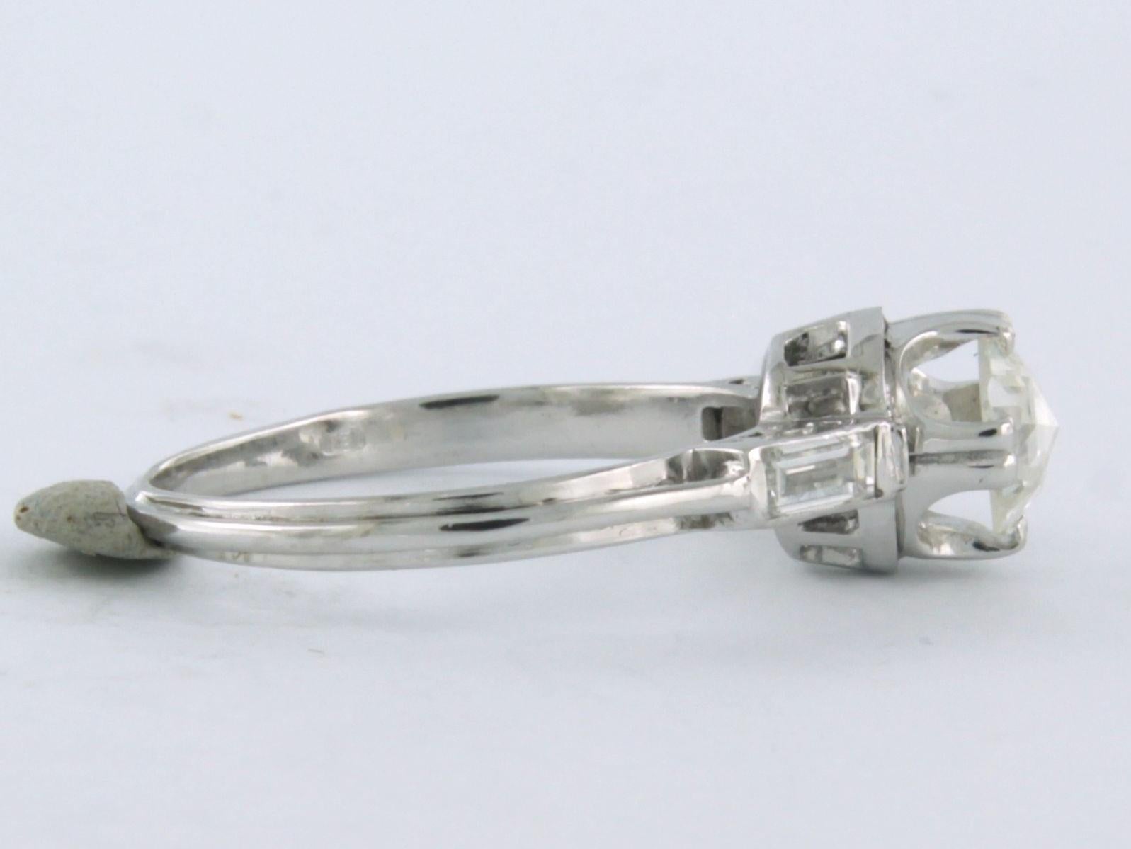 Ring diamond Platinum In Good Condition In The Hague, ZH