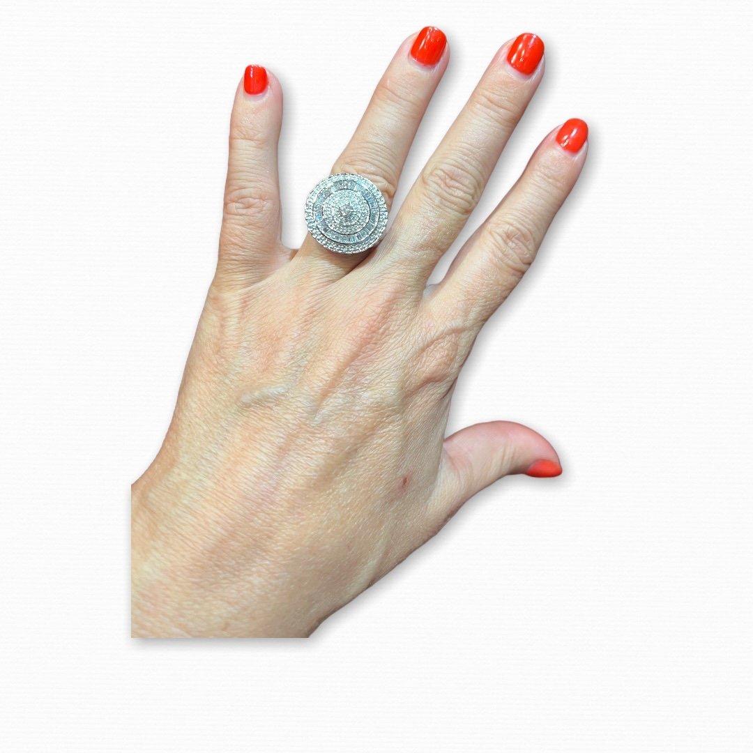 Anello, Diamanti o Whiting 18 carati in vendita 4