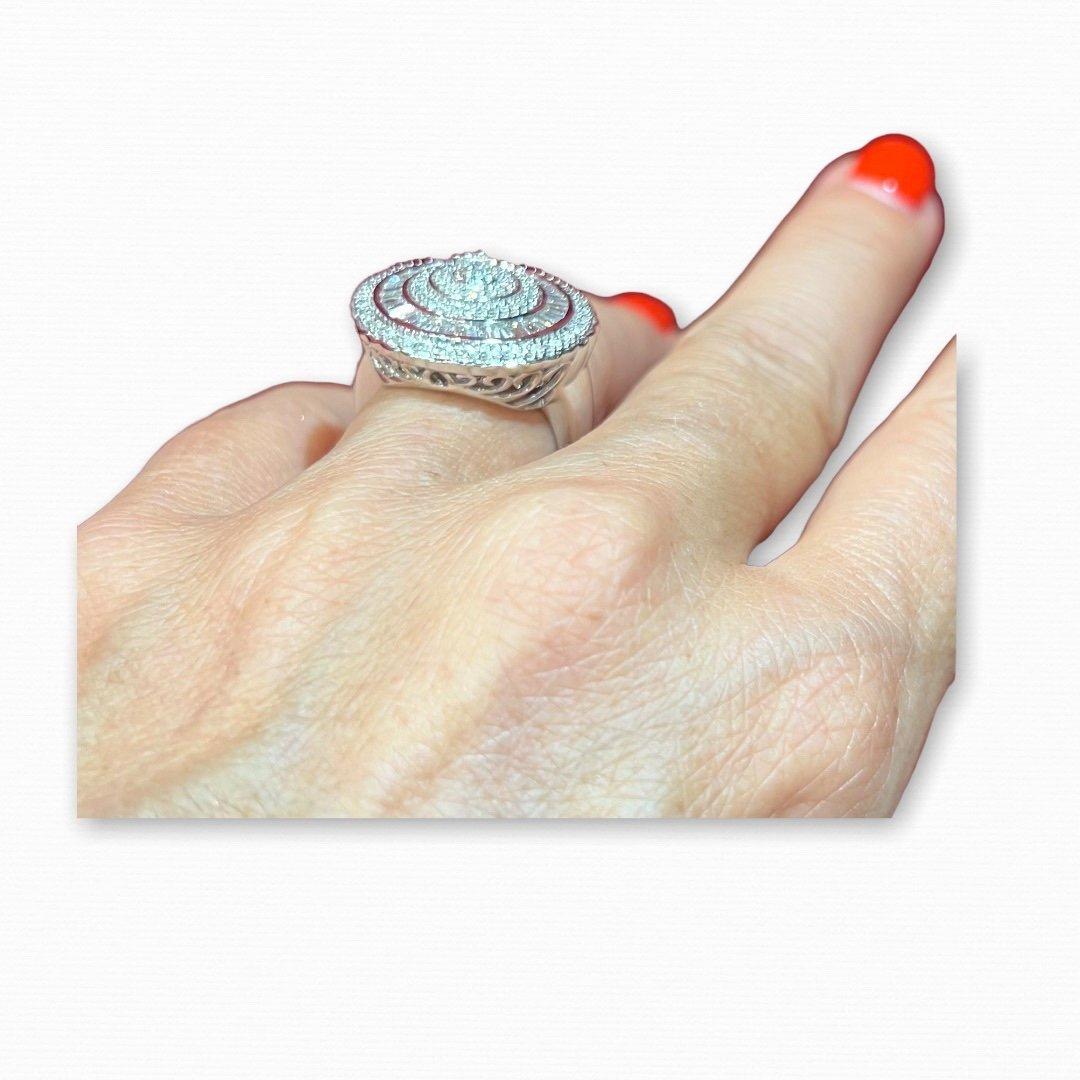 Anello, Diamanti o Whiting 18 carati in vendita 5