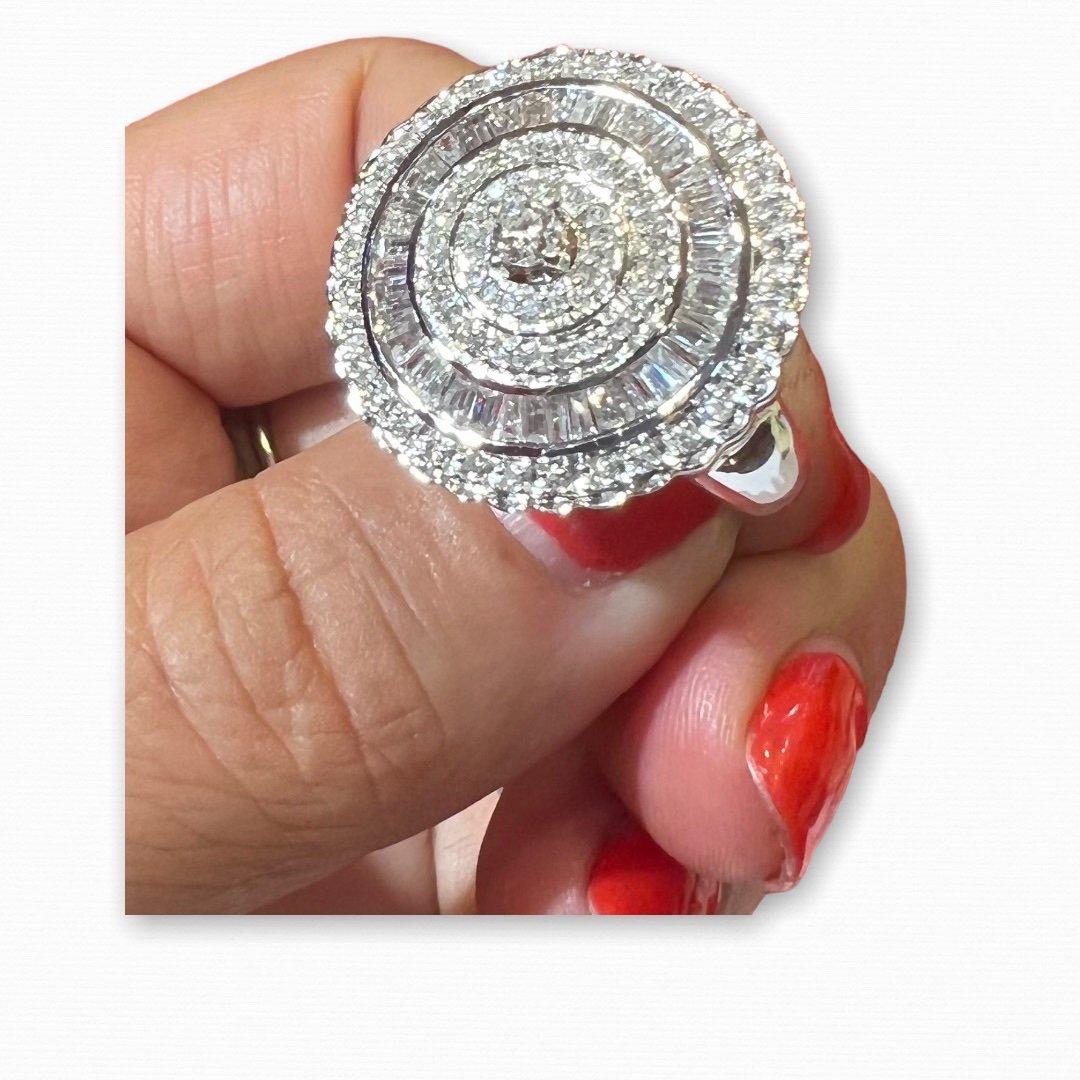 Anello, Diamanti o Whiting 18 carati in vendita 3