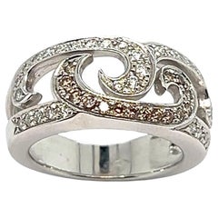 Anillo Diamantes Oro Blanco 18 Quilates
