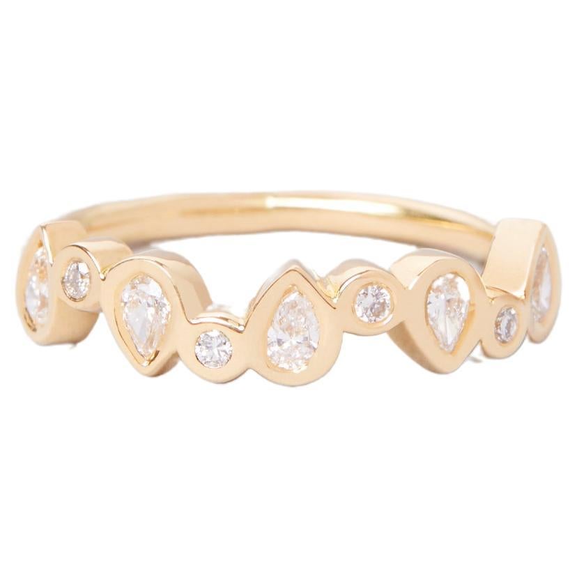 Ring Duna aus 18 Karat Gold mit Diamanten