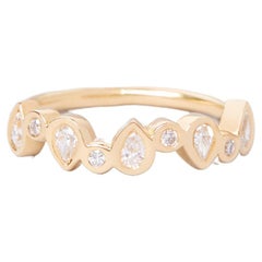Ring Duna in 18k gold with diamonds