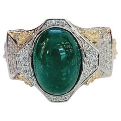 Antique Ring Emerald Gents