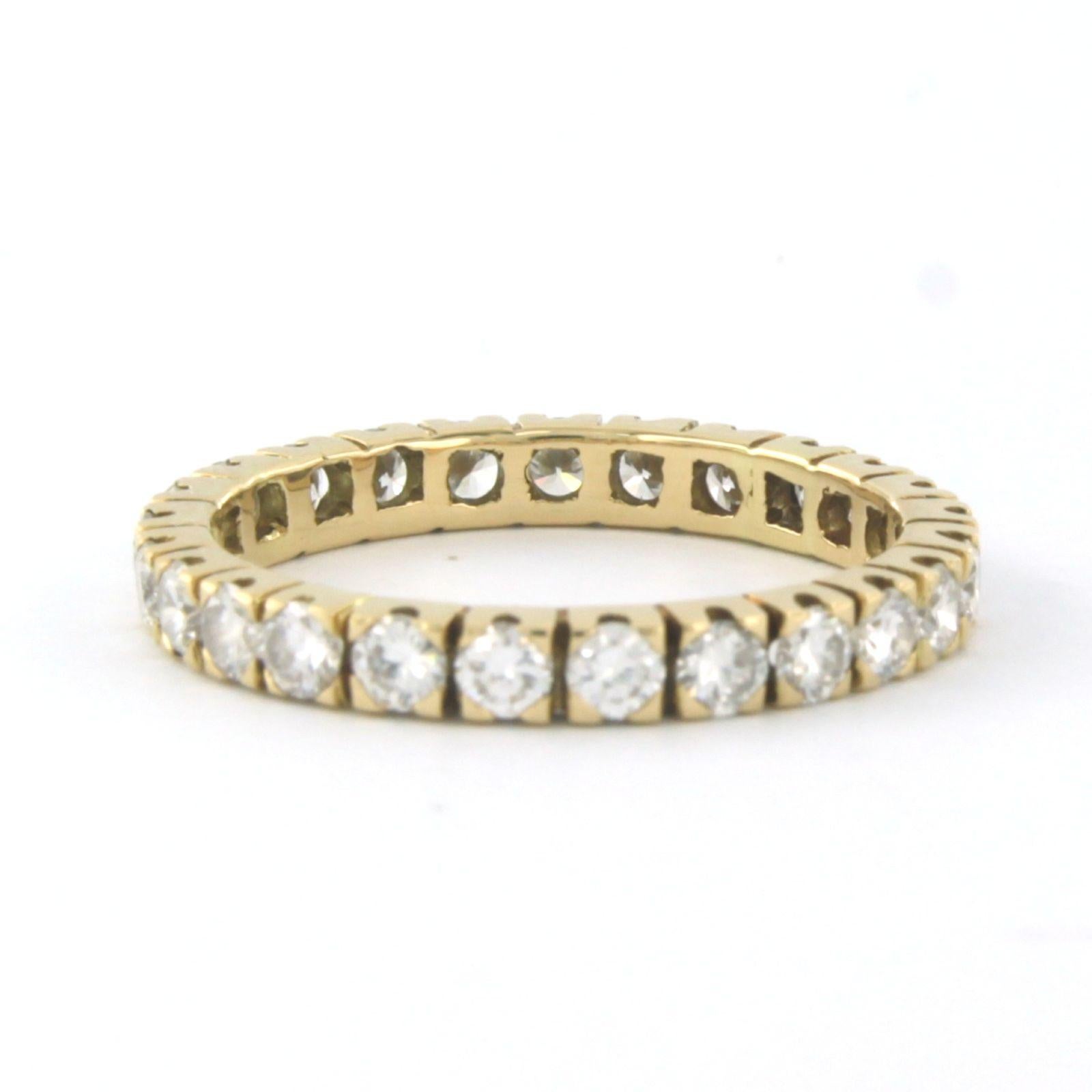 Brilliant Cut Ring Eternity with diamonds yellow gold 14k