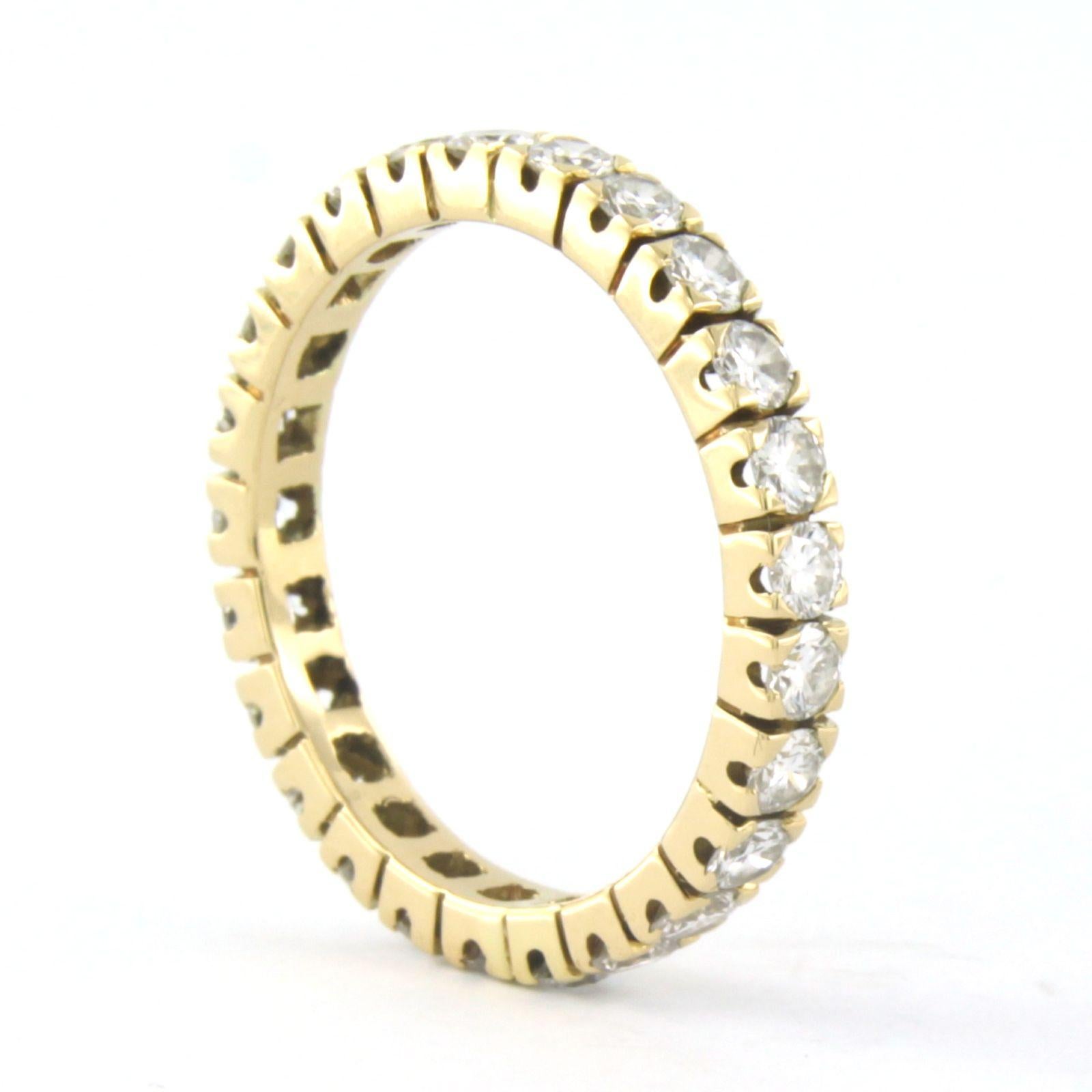 Women's Ring Eternity with diamonds yellow gold 14k