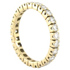 Ring Eternity with diamonds yellow gold 14k