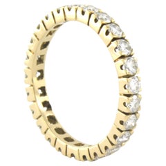 Ring Eternity with diamonds yellow gold 14k