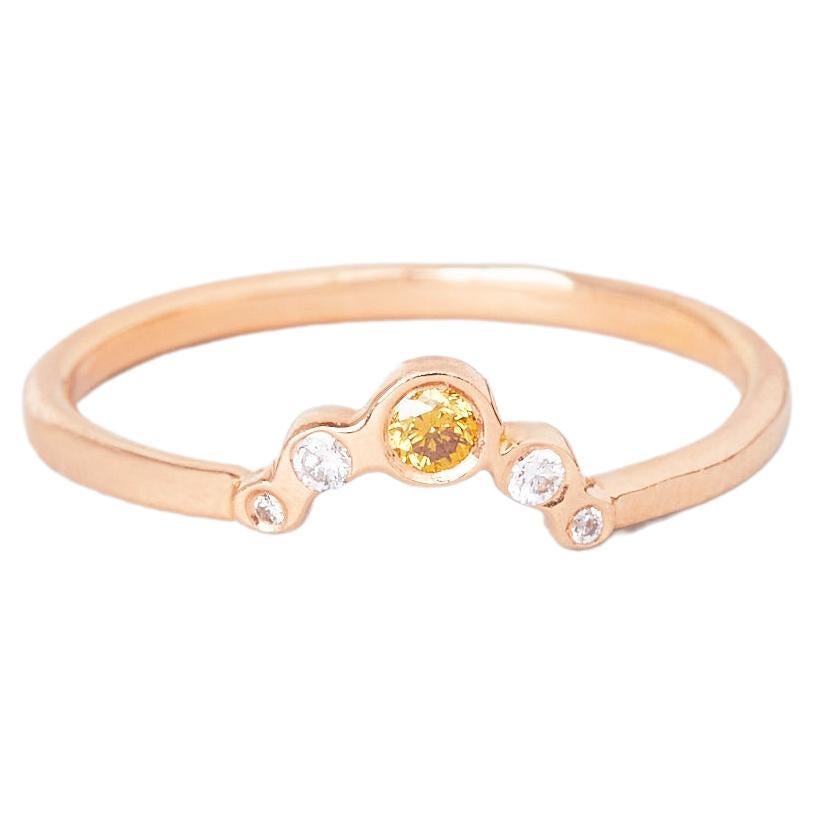 Ring Fanny in 18k gold with diamonds For Sale