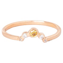 Ring Fanny in 18k gold with diamonds