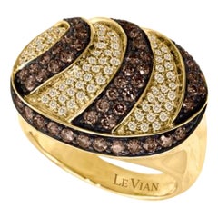 Ring featuring Chocolate 
Vanilla Diamonds set in 14K Honey Gold
