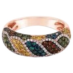 Ring featuring Goldenberry & Kiwiberry Vanilla Diamonds set in 14K Gold