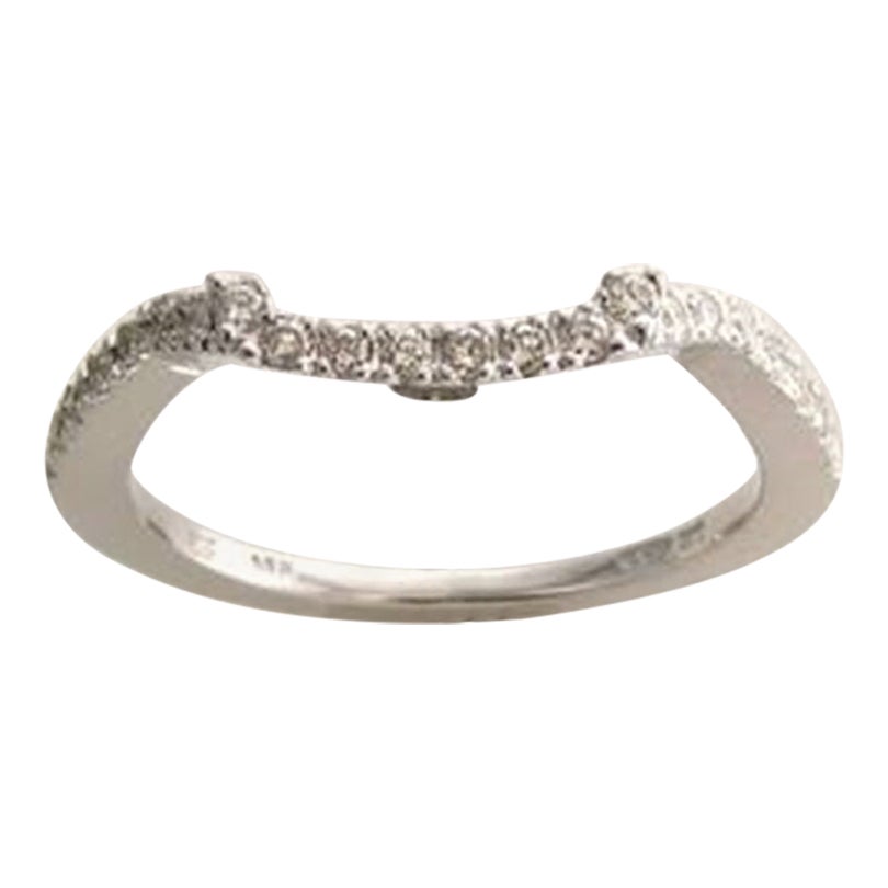 Anillo con Diamantes Vainilla , Diamantes Chocolate engastados en Oro Vainilla de 14K en venta