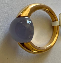 Ring from Pomellato Luna 18 Karat Rose Gold with Chalcedony