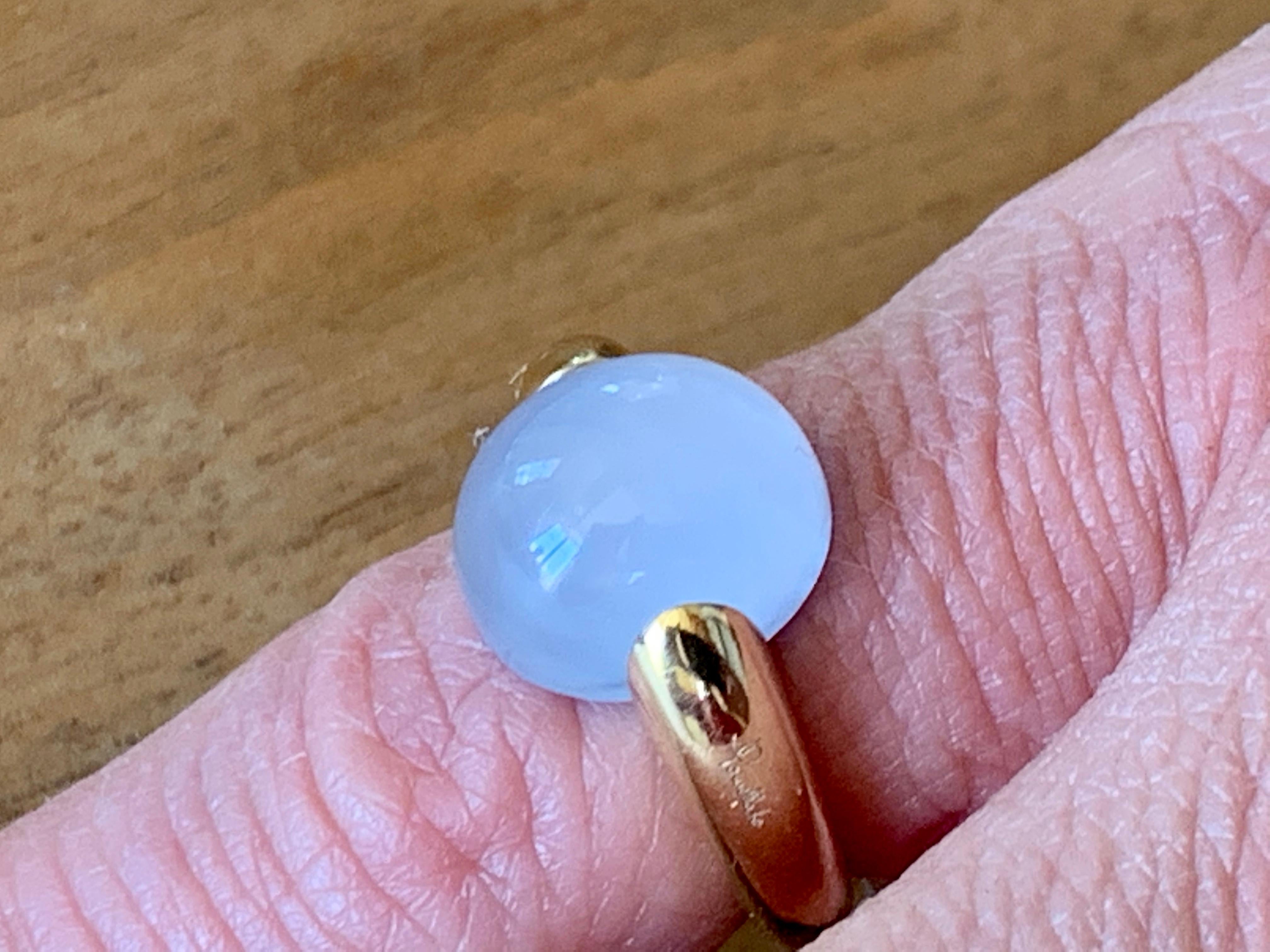 Ring from Pomellato Luna 18 Karat Rose Gold with Chalcedony 1