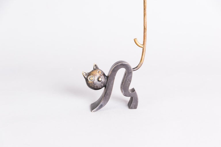 Richard Rohac Cat Ring Holder Cat by Richard Rohac, 1950s For Sale at 1stDibs