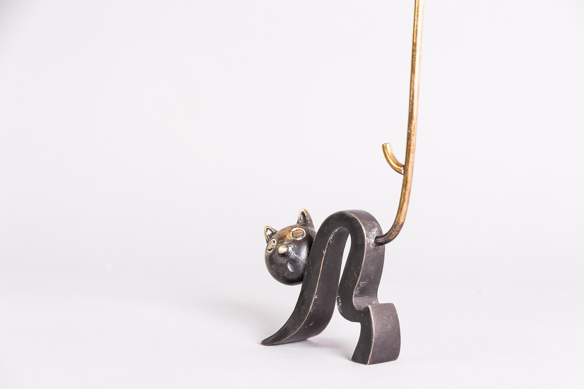 Ring Holder Cat by Richard Rohac, 1950s In Good Condition In Wien, AT