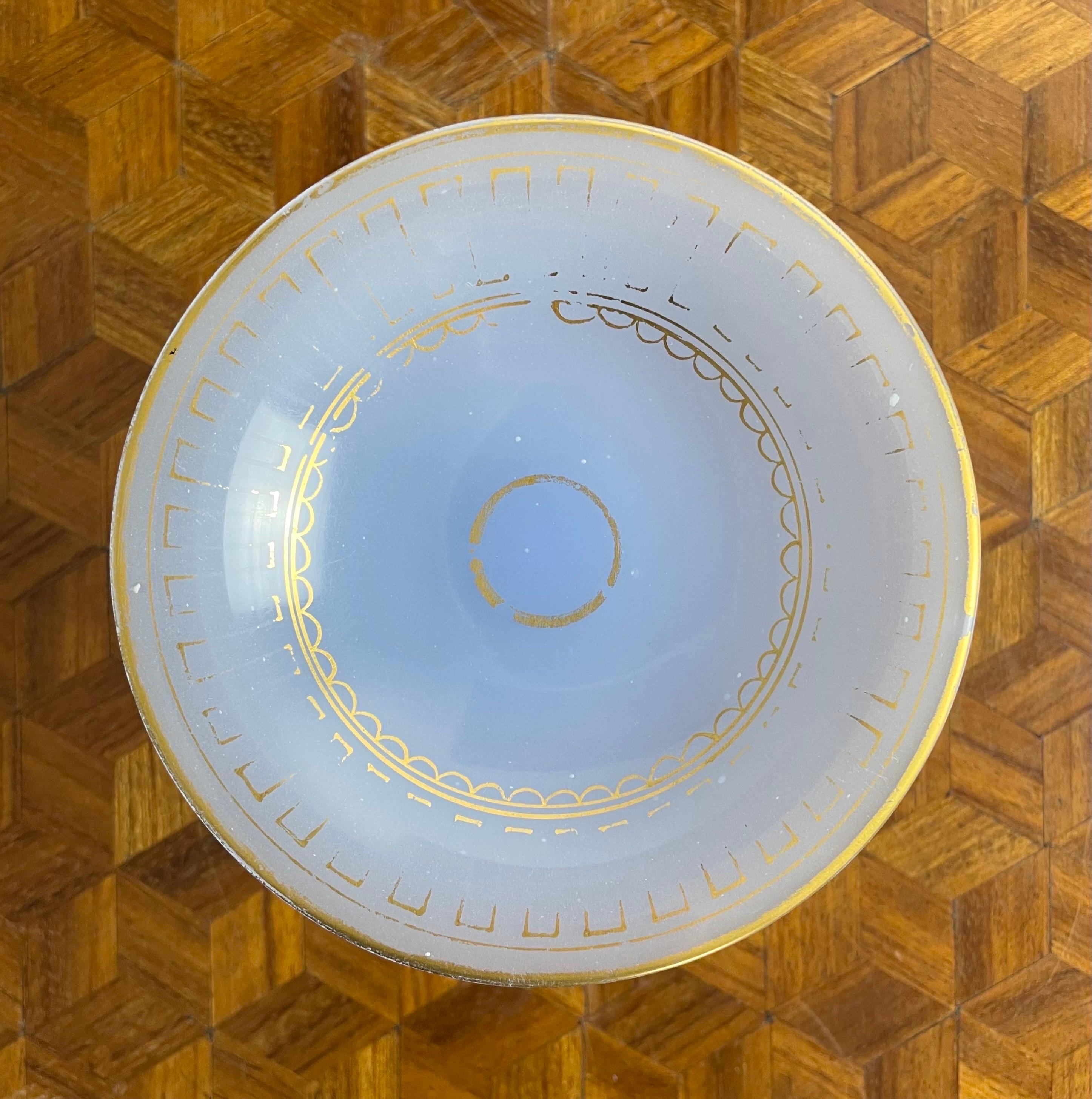19th Century 19th century Opaline Ring Holder / Jewelry Dish For Sale