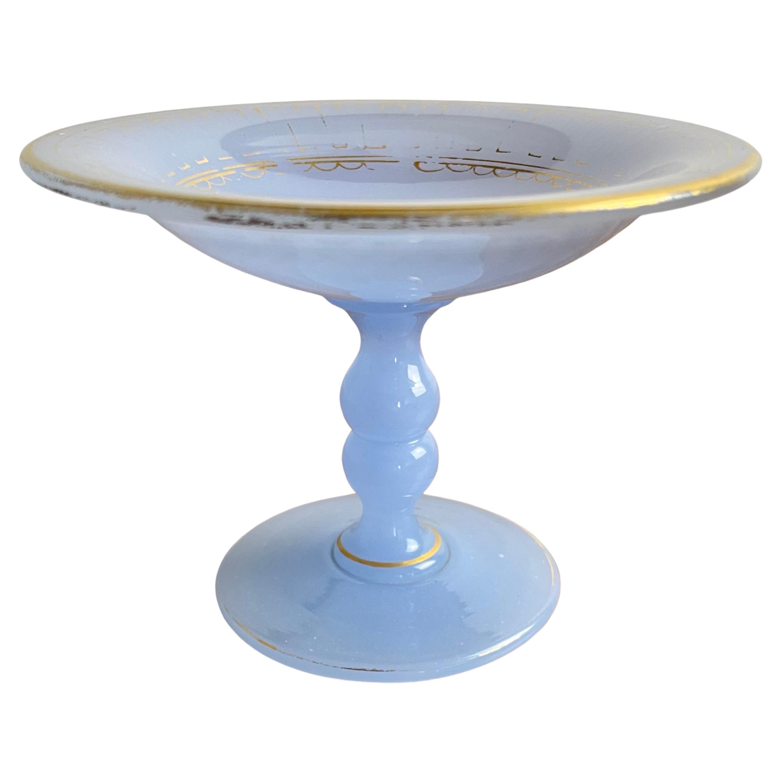19th century Opaline Ring Holder / Jewelry Dish For Sale