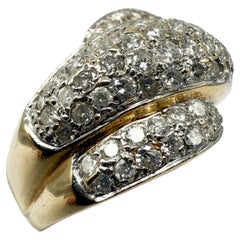 Ring in 14K Yellow Gold with Diamonds