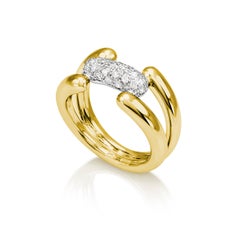 Ring aus 18 Karat Weißgold und Diamanten - ROBERTA Collection'S*