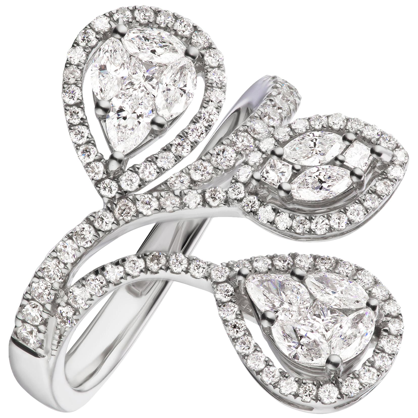 Ring in 18K White Gold with Diamond
