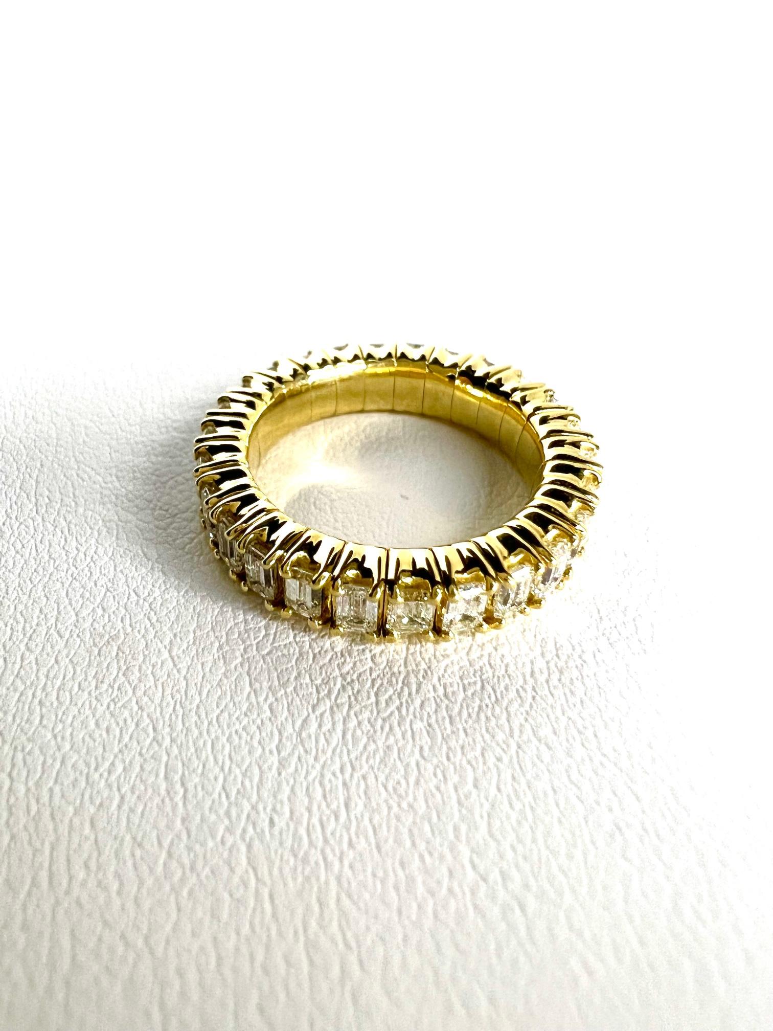 Ring in Red Gold with Diamonds In New Condition For Sale In Idar-Oberstein, DE