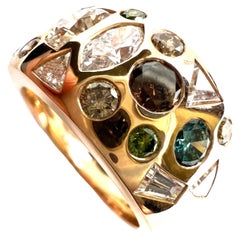 Ring aus Roségold mit ausgefallenen Diamanten