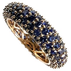 Ring in Red Gold with Sapphires