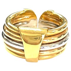 Vintage Ring in Three Colors Gold 18 Karat
