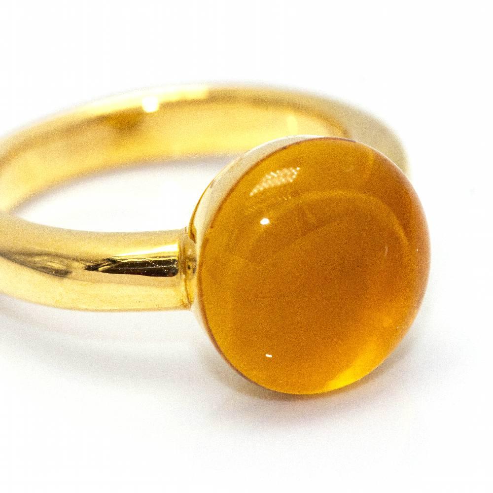 Bague en or jaune et citrine Pour femmes en vente