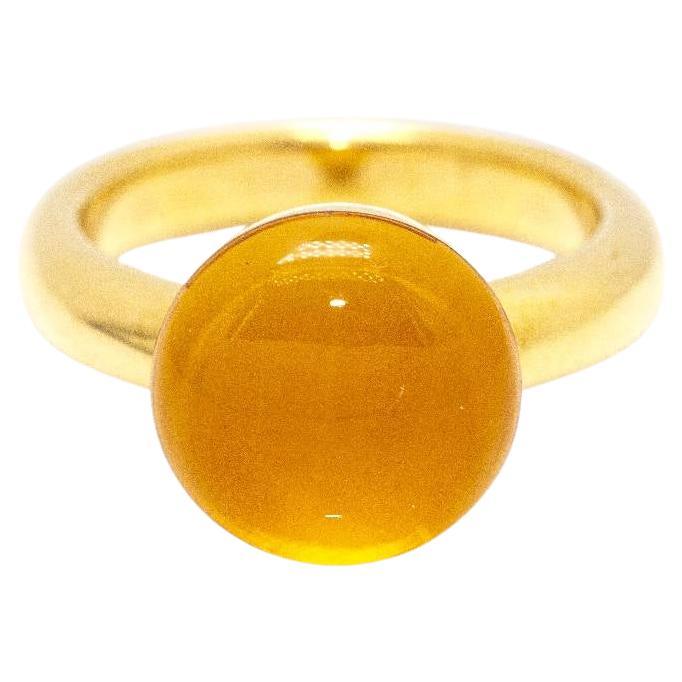 Ring in Yellow Gold and Citrine