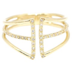 Ring in Yellow Gold and Diamonds