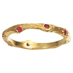 Ring in Yellow Gold with Rubies