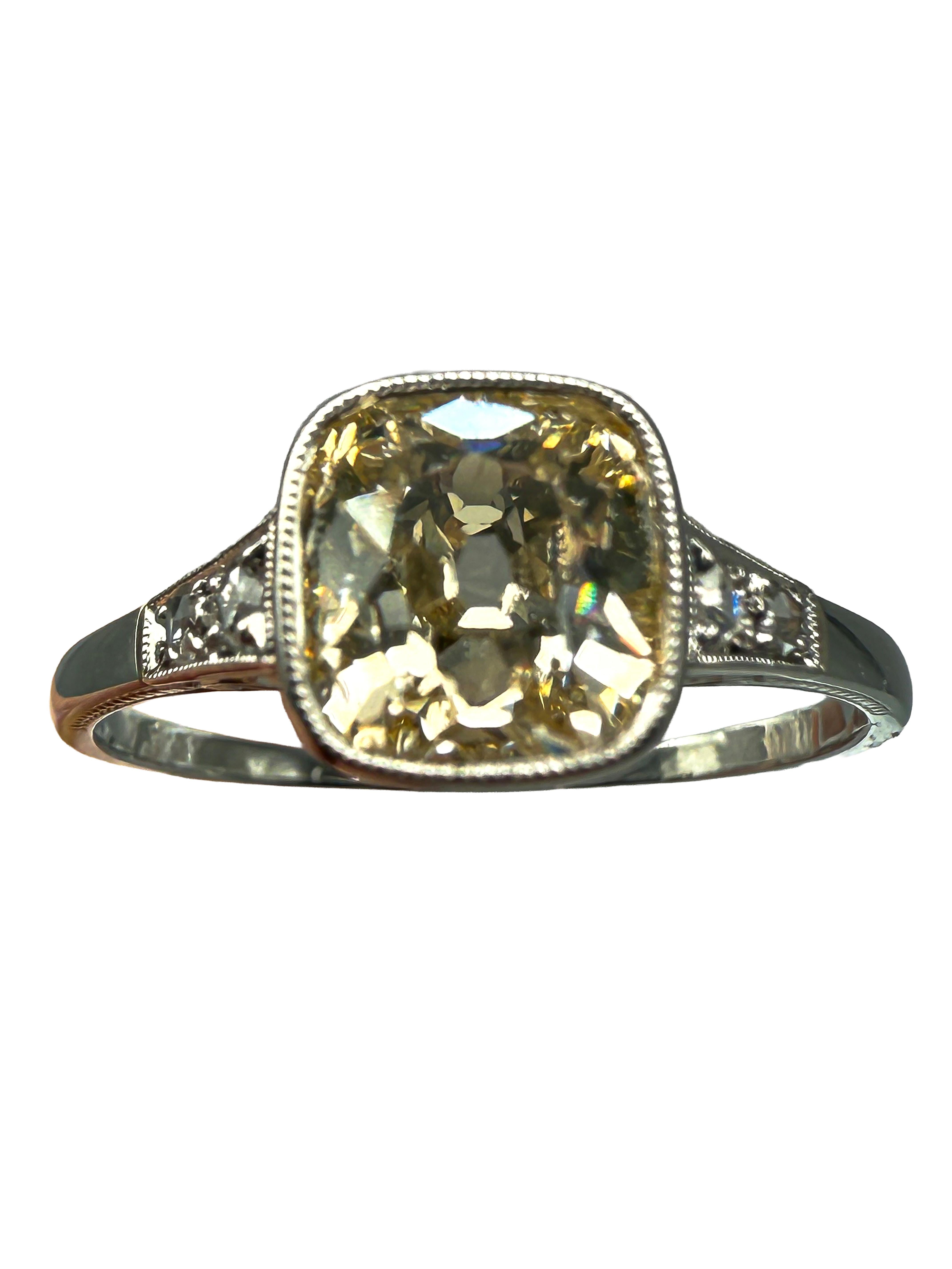 da uomo o donna Anello in oro bianco 750 con diamanti e certificato in vendita