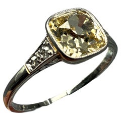 Anello in oro bianco 750 con diamanti e certificato