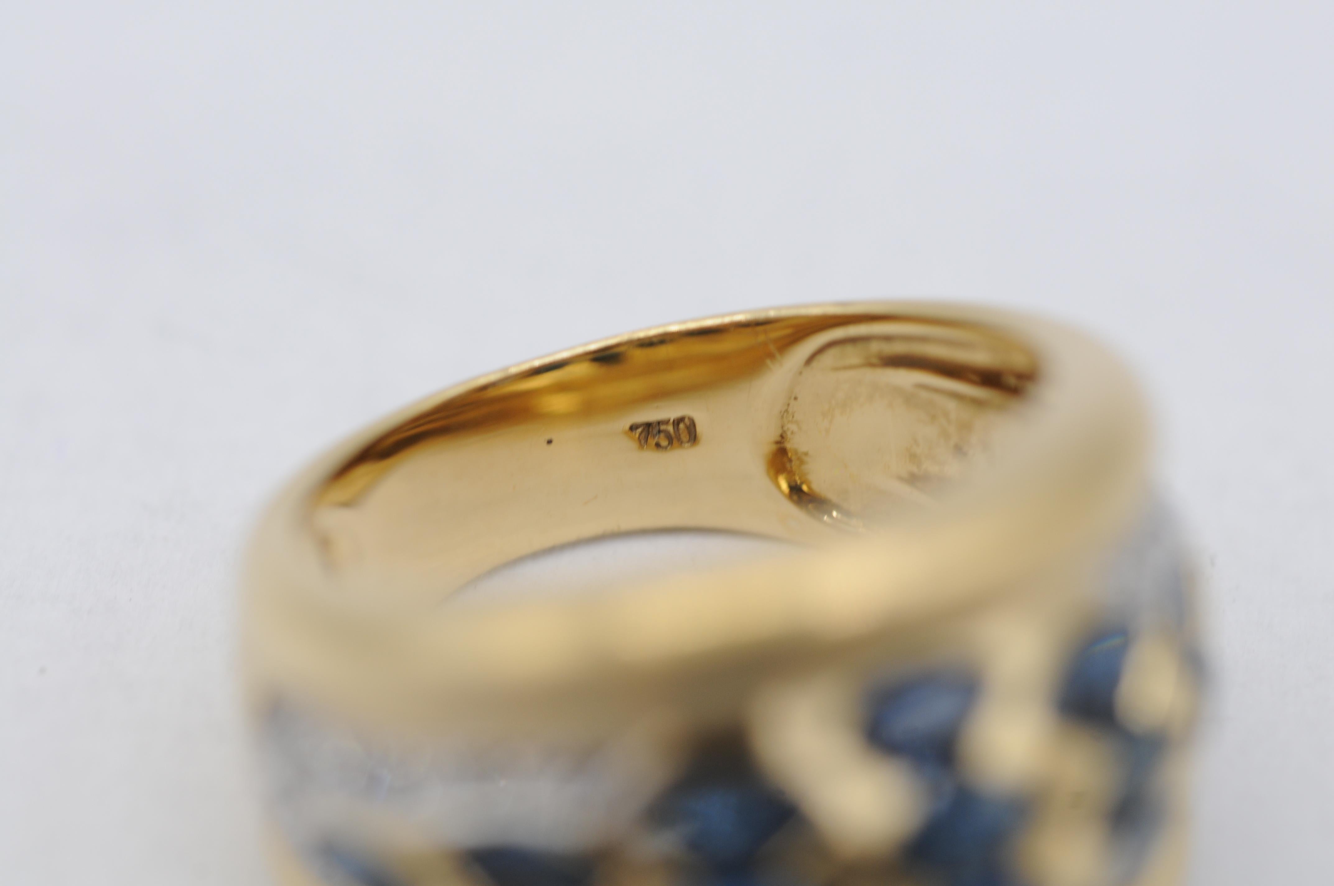 ring mit sapphire in gelbgold  For Sale 12