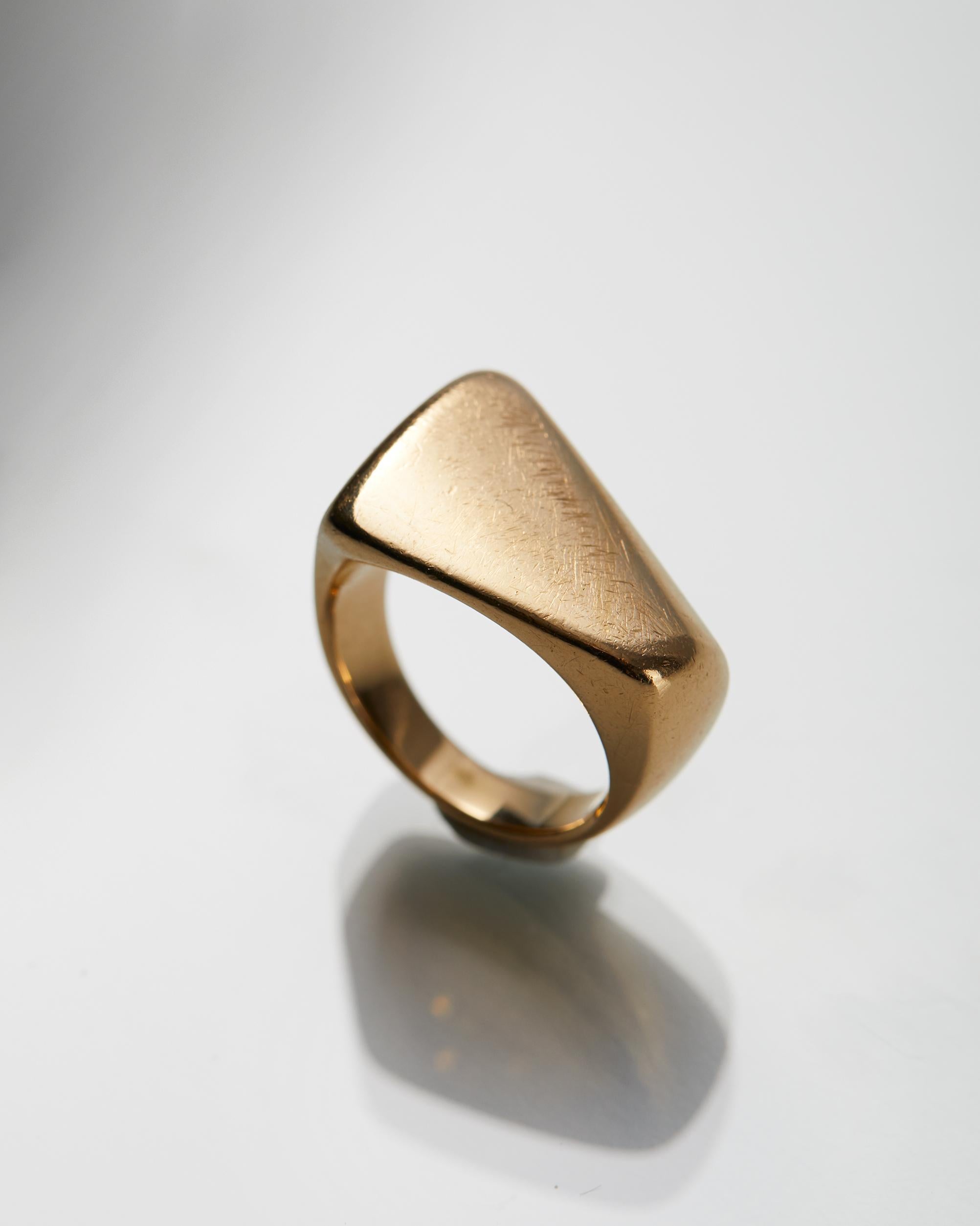 Modern Ring, Model 1141, Designed by Henning Koppel for Georg Jensen, Denmark, 1945 For Sale