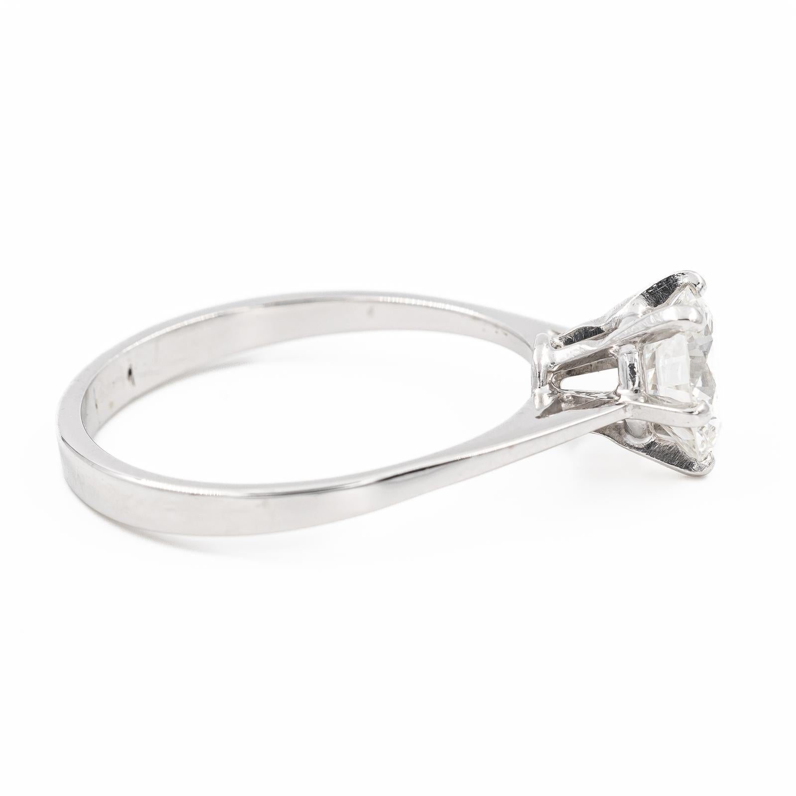 Ring PlatinDiamant Damen im Angebot