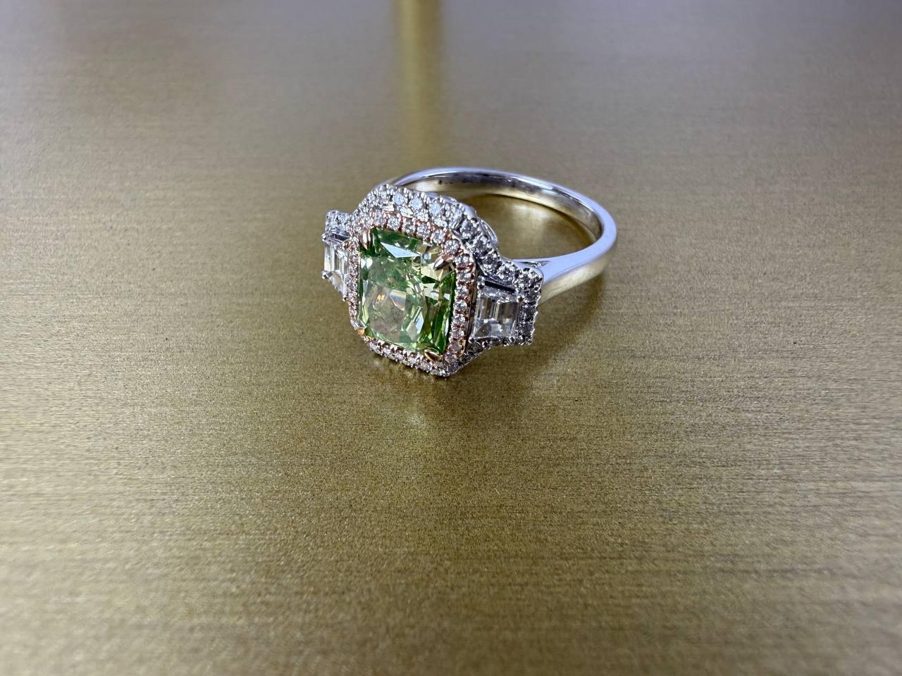 Anello RalfDiamanti 2,02 ct Fancy marrone chiaro verdastro giallo/SI2 e bianco Multi In condizioni ottime in vendita a Berlin, DE