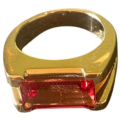 ring red tourmaline