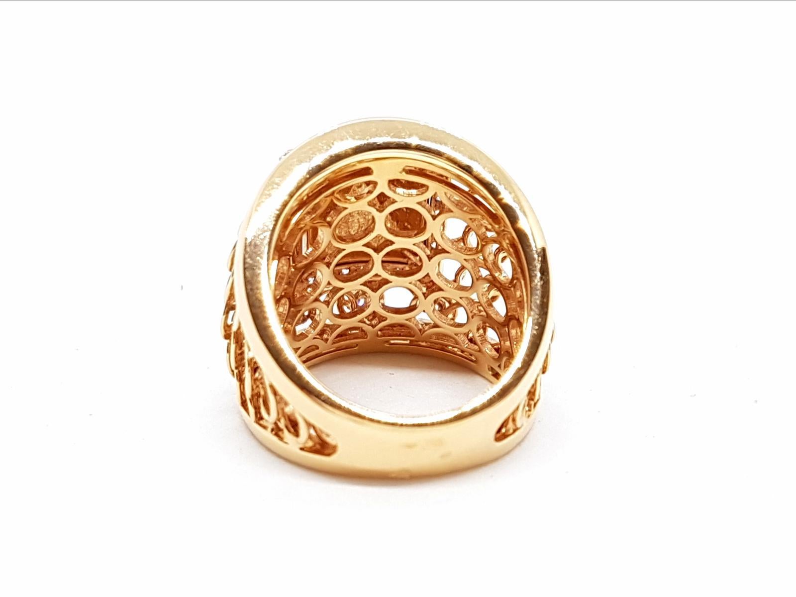 Ring Rose Gold Diamond For Sale 6