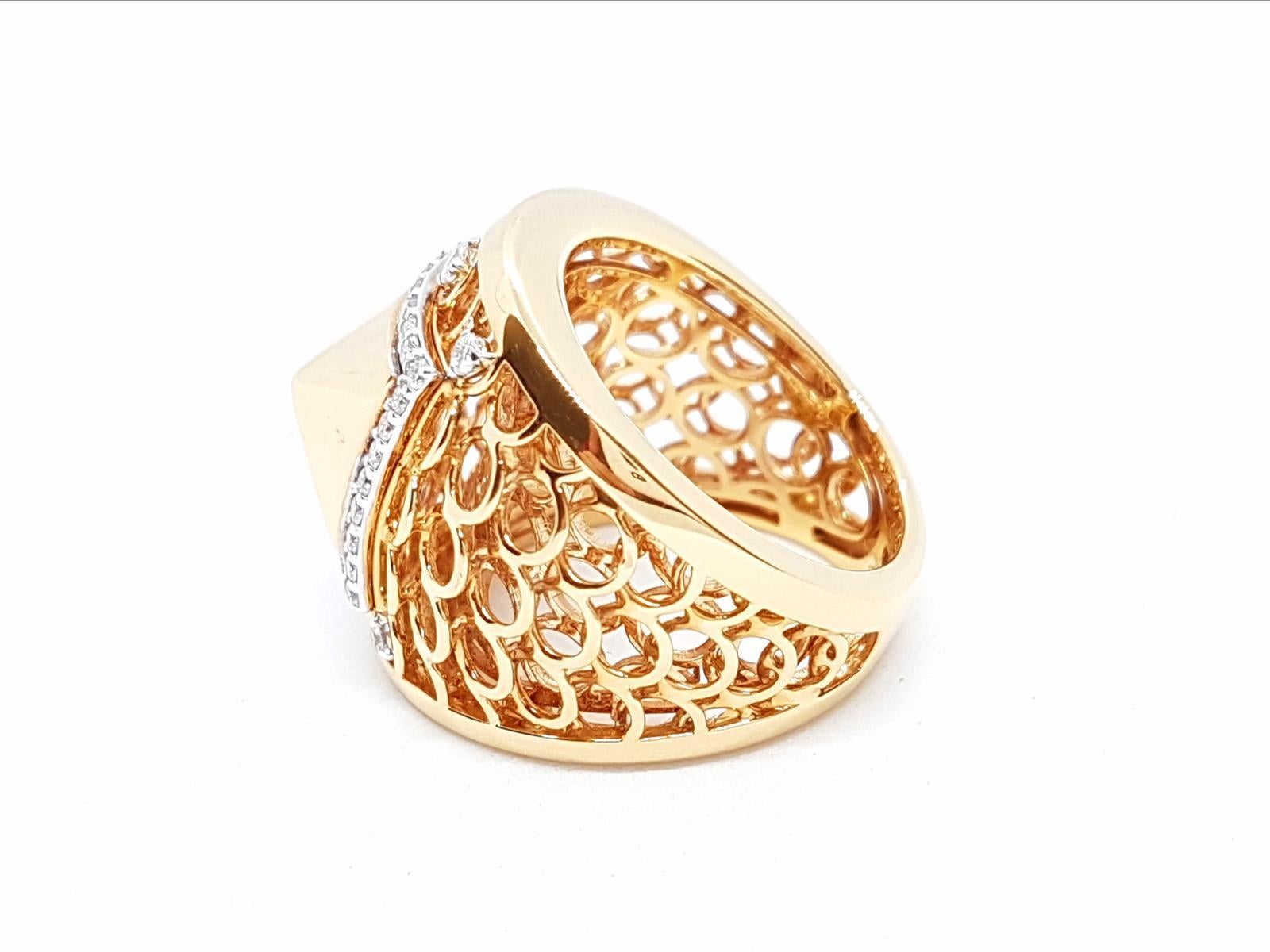 Ring Rose Gold Diamond For Sale 8