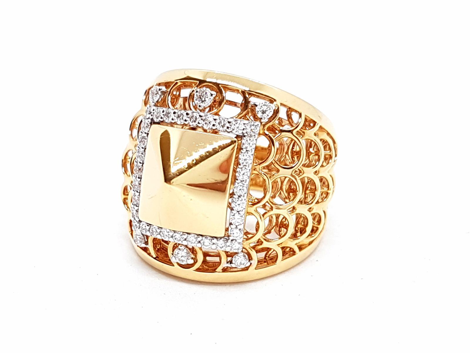 Ring Rose Gold Diamond For Sale 12