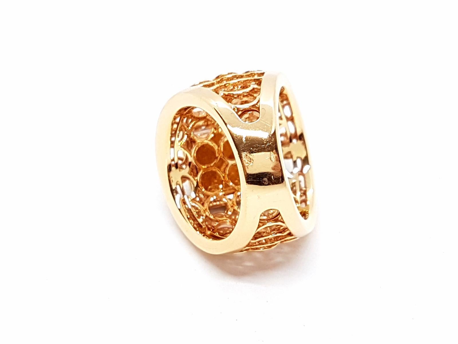 Ring Rose Gold Diamond In New Condition For Sale In PARIS, FR